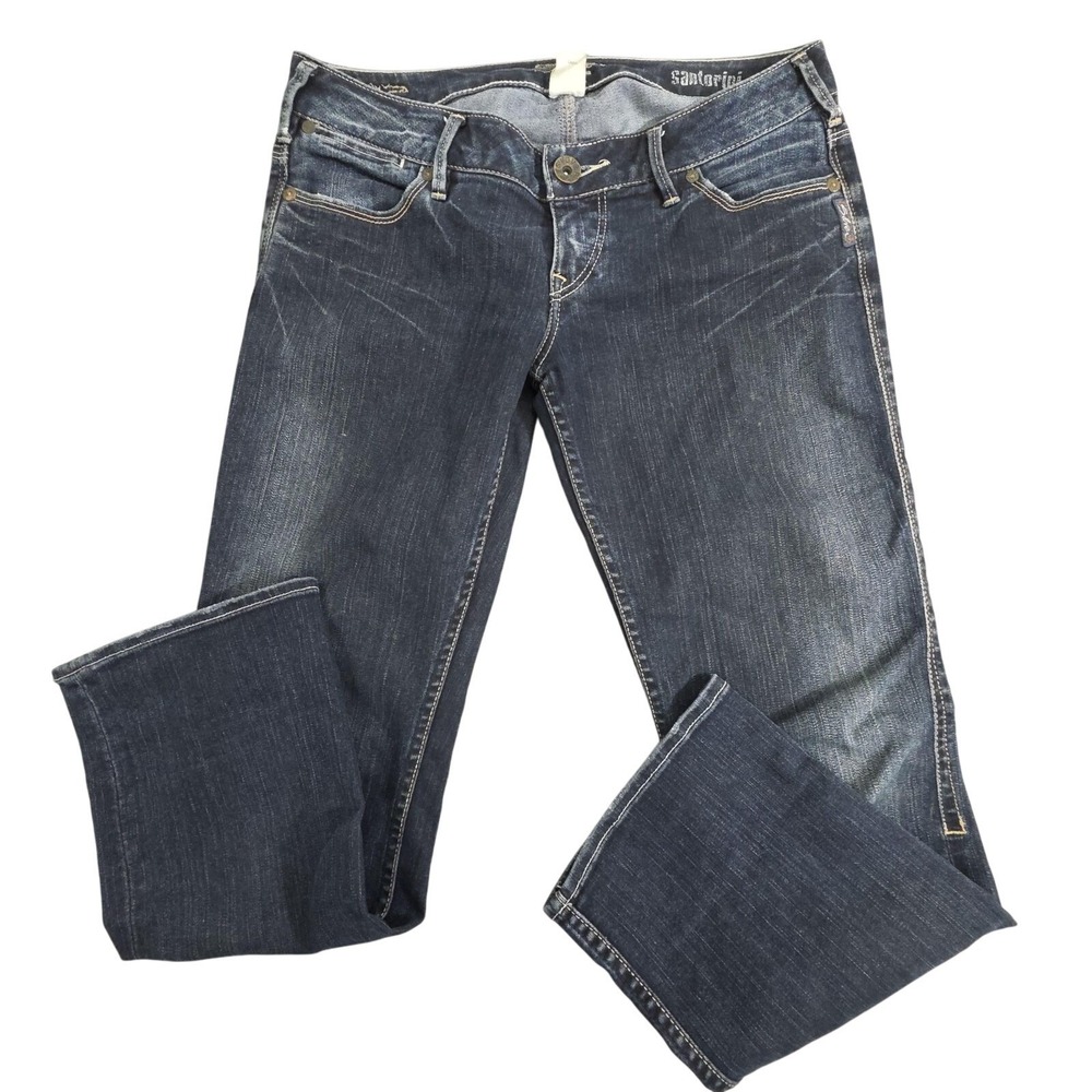 Silver Jeans Santorini‎ Bootcut Jeans Womens 29 Dark Wash Low Rise L1509SAD318